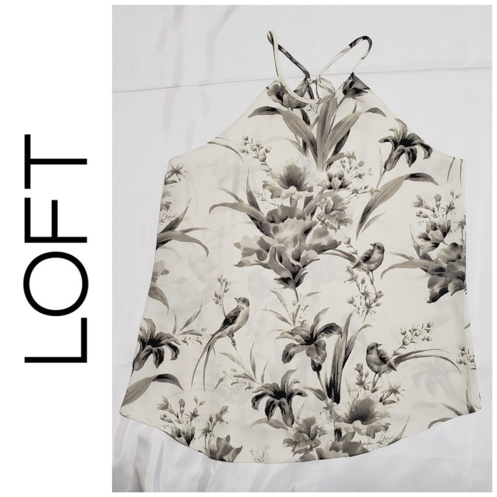 ⭐ Loft Floral Tank Top Petite Small